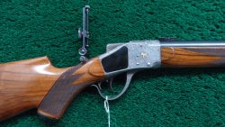 MR1686 CUSTOM GOLD INLAID RELIEF ENGRAVED SHARPS BORSCHARDT MODEL1878 MID-RANGE SINGLE SHOT RIFLE [A]