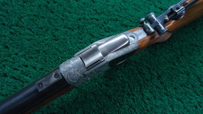 MR1686 CUSTOM GOLD INLAID RELIEF ENGRAVED SHARPS BORSCHARDT MODEL1878 MID-RANGE SINGLE SHOT RIFLE [A] - Image 8