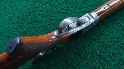 MR1686 CUSTOM GOLD INLAID RELIEF ENGRAVED SHARPS BORSCHARDT MODEL1878 MID-RANGE SINGLE SHOT RIFLE [A] - Image 2