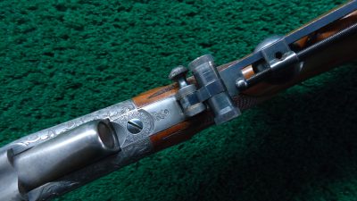 MR1686 CUSTOM GOLD INLAID RELIEF ENGRAVED SHARPS BORSCHARDT MODEL1878 MID-RANGE SINGLE SHOT RIFLE [A] - Image 3