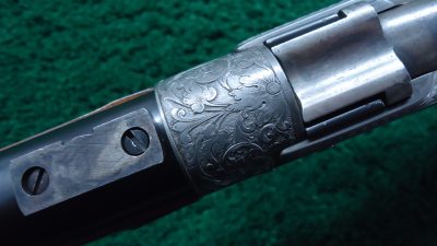 MR1686 CUSTOM GOLD INLAID RELIEF ENGRAVED SHARPS BORSCHARDT MODEL1878 MID-RANGE SINGLE SHOT RIFLE [A] - Image 13