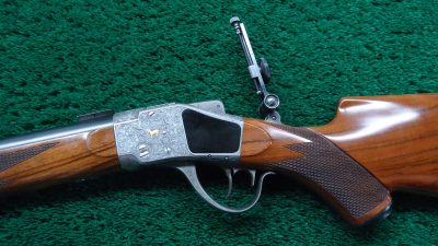MR1686 CUSTOM GOLD INLAID RELIEF ENGRAVED SHARPS BORSCHARDT MODEL1878 MID-RANGE SINGLE SHOT RIFLE [A] - Image 16