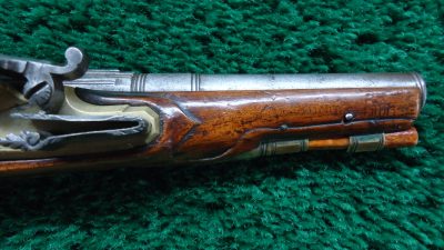 MHG1090 ENGRAVED EUROPEAN FLINTLOCK POCKET PISTOL WITH FIGURAL “MOOR’S HEAD” CARVED POMMEL [A] - Image 8