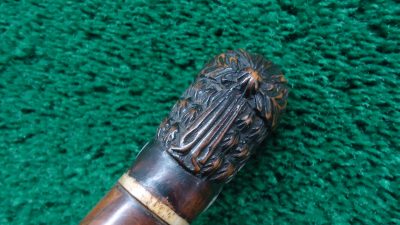 MHG1090 ENGRAVED EUROPEAN FLINTLOCK POCKET PISTOL WITH FIGURAL “MOOR’S HEAD” CARVED POMMEL [A] - Image 15