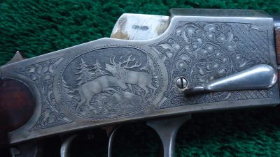 MR1692 ENGRAVED GERMAN FALLING BLOCK STALKING RIFLE [M] - Image 6