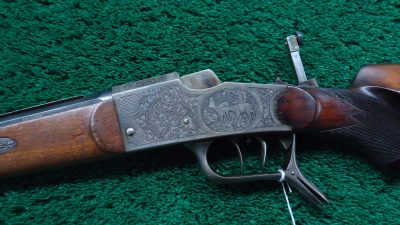 MR1692 ENGRAVED GERMAN FALLING BLOCK STALKING RIFLE [M] - Image 22