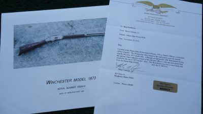 W4428 MAINE STATE PRISON MARKED WINCHESTER MODEL 1873 RIFLE CHAMBERED FOR 44 WCF [A] - Image 24