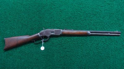 W4439 SCARCE WINCHESTER MODEL 1873 SHORT RIFLE IN 44 WCF [A] - Image 24