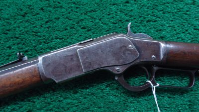 W4439 SCARCE WINCHESTER MODEL 1873 SHORT RIFLE IN 44 WCF [A] - Image 2