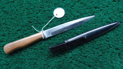 M2058 WW1 1914-1918 GERMAN TRENCH KNIFE WITH SCABBARD - Image 4