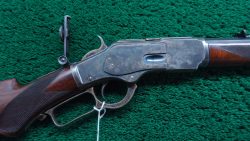 W4441 EXCEPTIONAL SPECIAL ORDER WINCHESTER MODEL 1873 PISTOL GRIP DELUXE RIFLE CHAMBERED IN 38 WCF [A]