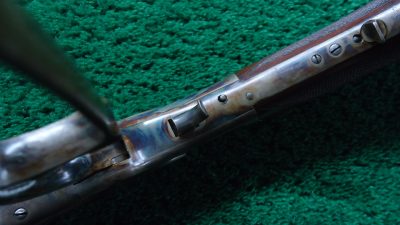 W4441 EXCEPTIONAL SPECIAL ORDER WINCHESTER MODEL 1873 PISTOL GRIP DELUXE RIFLE CHAMBERED IN 38 WCF [A] - Image 9