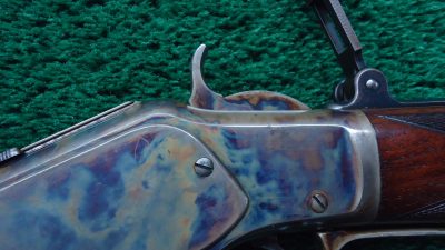 W4441 EXCEPTIONAL SPECIAL ORDER WINCHESTER MODEL 1873 PISTOL GRIP DELUXE RIFLE CHAMBERED IN 38 WCF [A] - Image 15