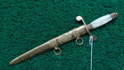 M5-178  RARE PRE-WW2 1920S-1930S ROMANIAN ARMY OFFICER'S DAGGER