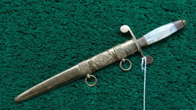 M5-178  RARE PRE-WW2 1920S-1930S ROMANIAN ARMY OFFICER'S DAGGER