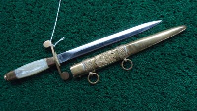 M5-178  RARE PRE-WW2 1920S-1930S ROMANIAN ARMY OFFICER'S DAGGER - Image 4