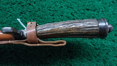M2052 GERMAN ANTIQUE 19TH CENTURY JAEGER HUNTING KNIFE W/LEATHER SHEATH - Image 9