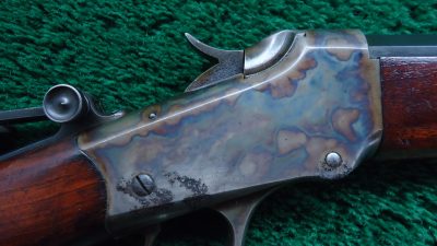 W4443 WINCHESTER MODEL 1885 LOW WALL RIFLE CHAMBERED IN 25 WCF [A] - Image 9