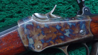 W4443 WINCHESTER MODEL 1885 LOW WALL RIFLE CHAMBERED IN 25 WCF [A] - Image 8
