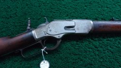 W4458 SPECIAL ORDER NICKLE TRIM WINCHESTER MODEL 1873 RIFLE IN 38 WCF [A]
