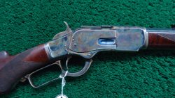 W4470 RESTORED WINCHESTER MODEL 1873 DELUXE RIFLE IN 38 WCF [A]