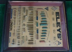 M1130 ELEY BROTHERS CARTRIDGE AND SHOTSHELL DISPLAY BOARD