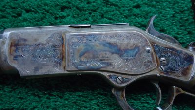 W4228 *Sale Pending* DELUXE WINCHESTER 1873 ENGRAVED "LIKE ONE OF ONE THOUSAND" IN CALIBER 44-40 [A] - Image 4