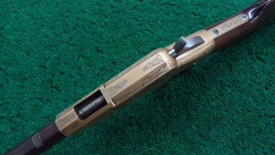 W4479 FACTORY ENGRAVED LATE MODEL HENRY RIFLE [A] - Merz Antique