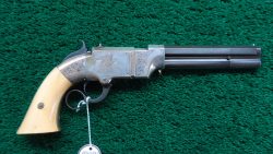 W4488 ENGRAVED VOLCANIC LARGE FRAME NO. 2 PISTOL WITH CASE [A]