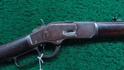 W4560 SPECIAL ORDER WINCHESTER MODEL 1873 WITH 28 INCH EXTRA HEAVY BARREL IN 44 WCF [A]
