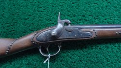 MSG1274  TACK DECORATED HALF STOCK PERCUSSION FOWLER CALIBER 69[A]