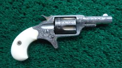 C464 NEW YORK ENGRAVED COLT NEW LINE SPUR TRIGGER REVOLVER IN CALIBER 32 RF [A]