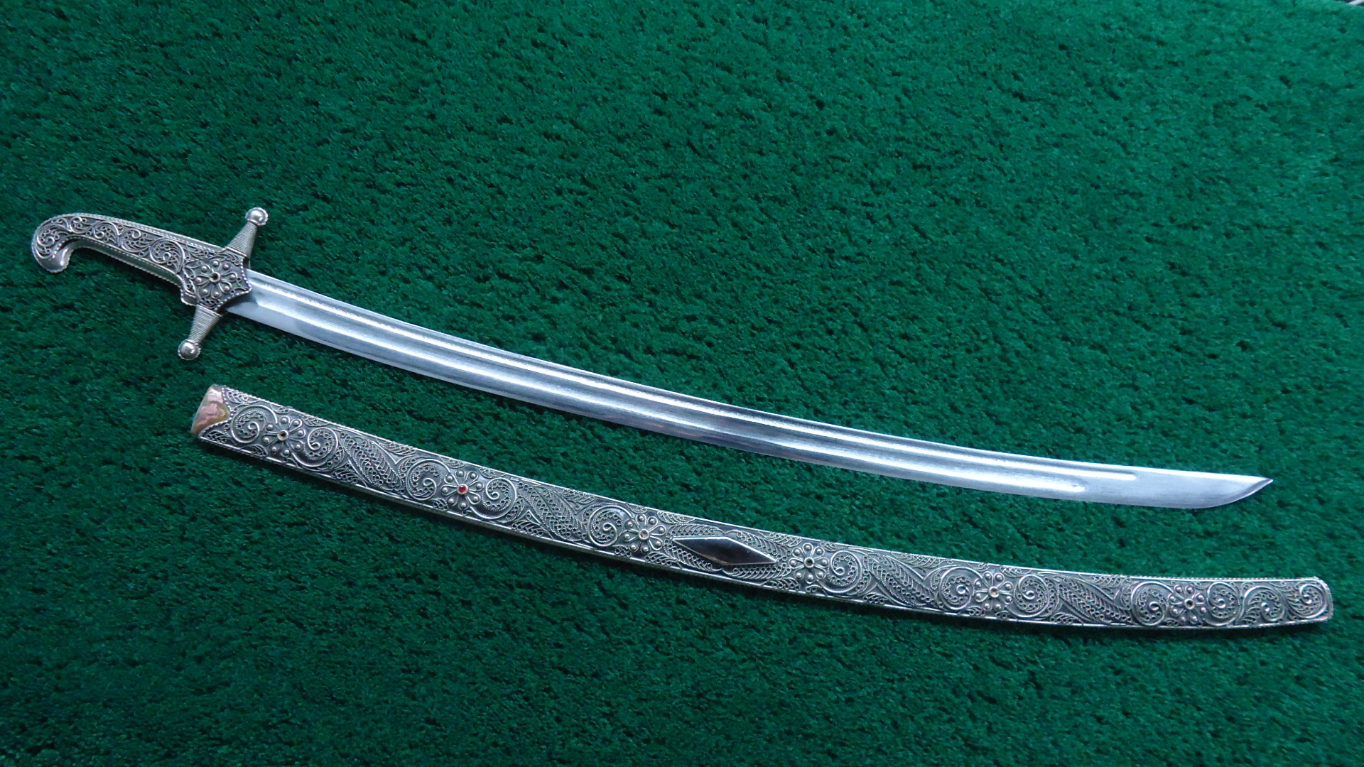 M2043 RUSSIAN COSSACK SHASHKA SABER FROM THE CAUCASIAN REGION