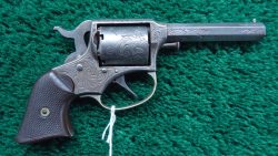 R2454 ENGRAVED REMINGTON-RIDER'S DOUBLE-ACTION POCKET CONVERSION REVOLVER IN 32 RF [A]